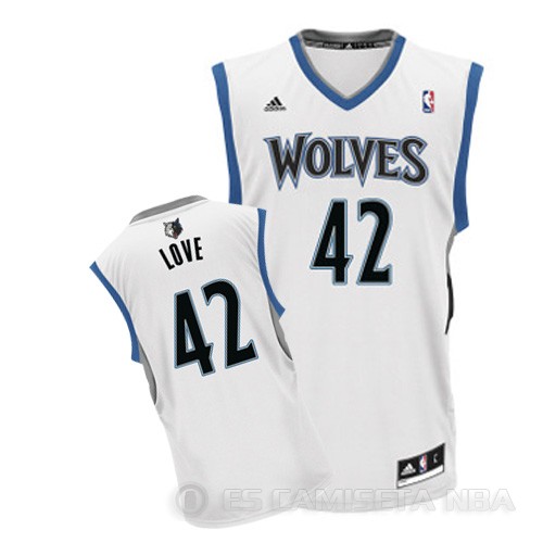 Camiseta Love #42 Minnesota Timberwolves Blanco - Haga un click en la imagen para cerrar